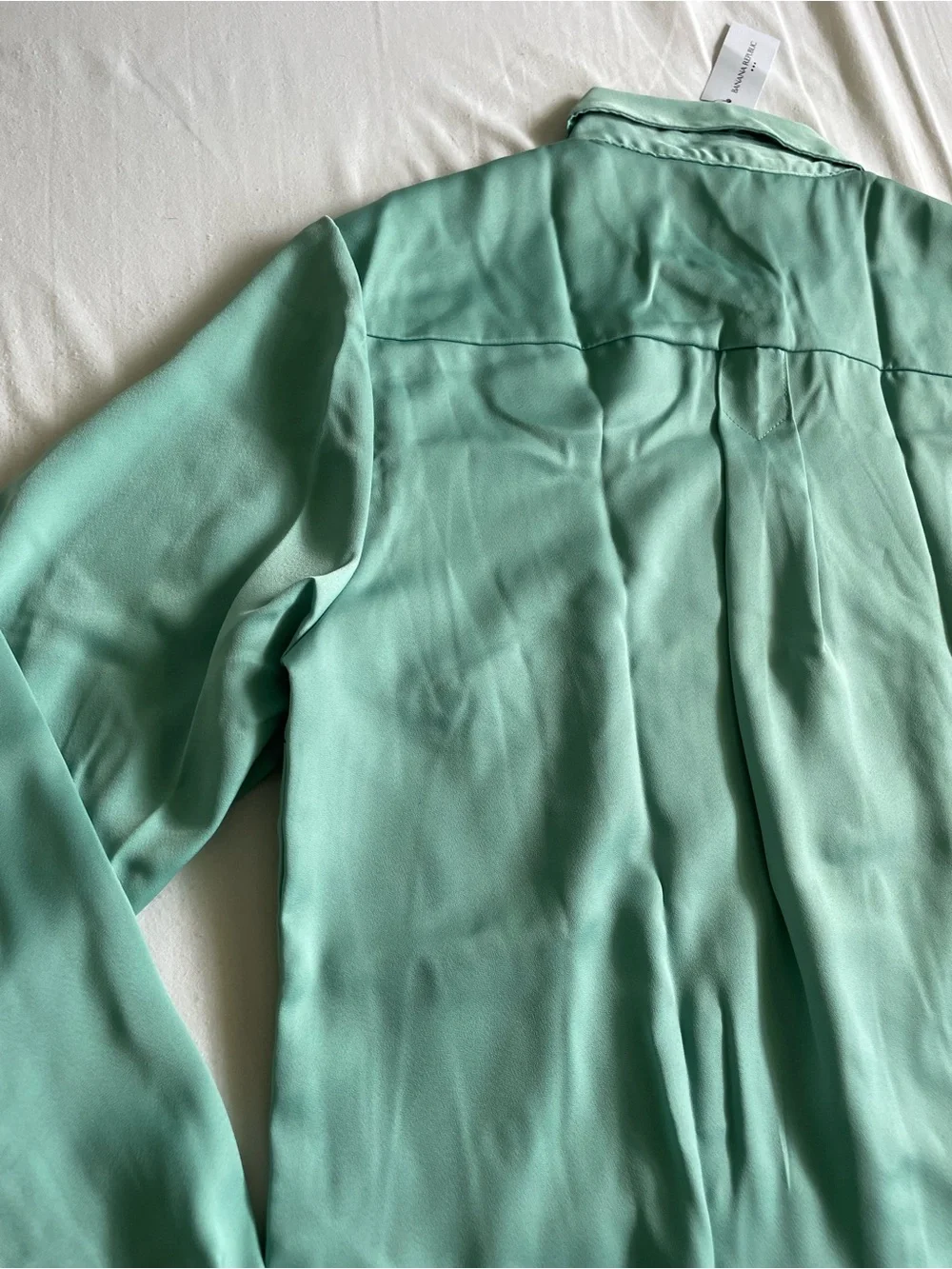 Banana Republic Mint Green Long-Sleeve Button-Up Shirt
